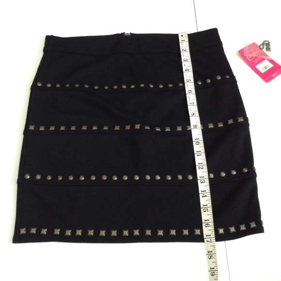 CANDIES black bodycon studded skirt - Picture 5 of 6